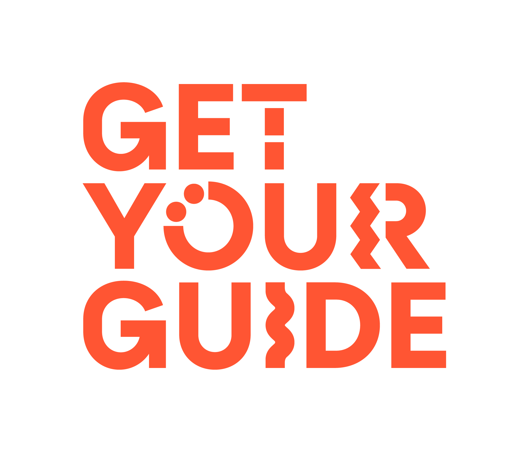 Get Your Guide logo in orange text